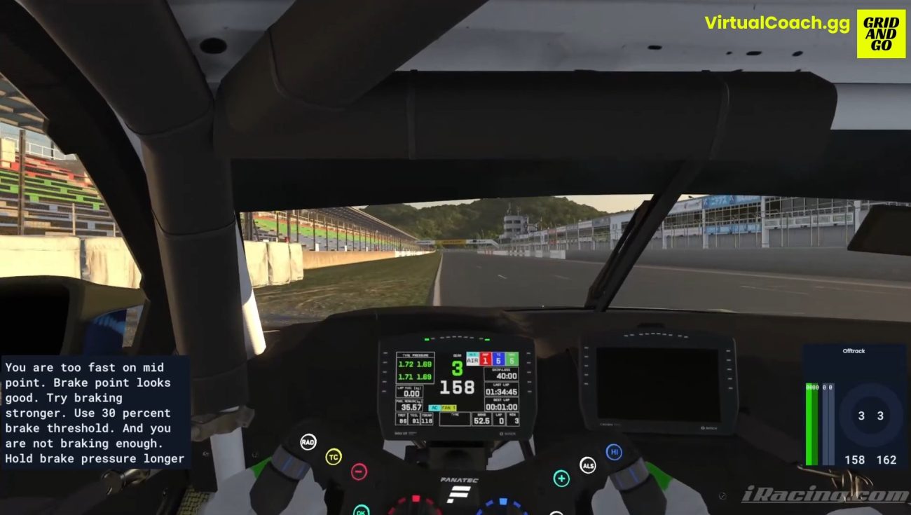 Grid and Go Virtual Coach: Echtzeit-Coaching im iRacing-Cockpit